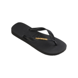 Top Logo Metallic Flip Flops
