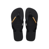Top Logo Metallic Flip Flops