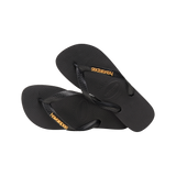 Top Logo Metallic Flip Flops