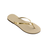 You Metallic Flip Flops