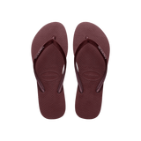 Slim Velvet Flip Flops