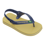 New Baby Brasil Logo Flip Flops