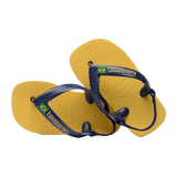 New Baby Brasil Logo Flip Flops