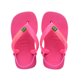 New Baby Brasil Logo Flip Flops