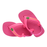 New Baby Brasil Logo Flip Flops