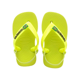 New Baby Brasil Logo Flip Flops