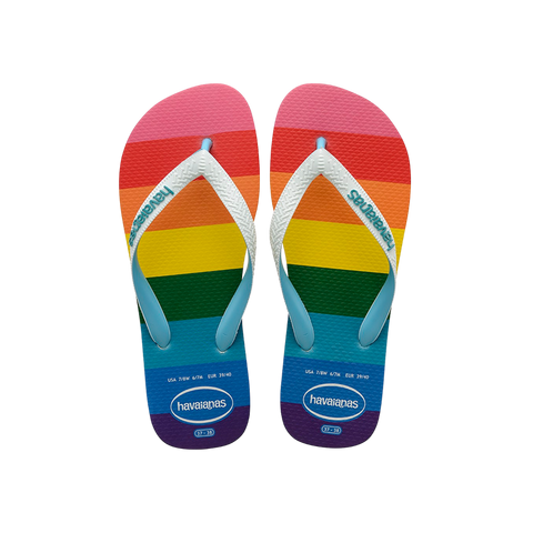 Top Pride All Over Flip Flops