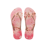 Slim Cherry Blossom Flip Flops