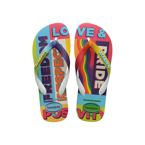 Top Pride Rainbow Flip Flops